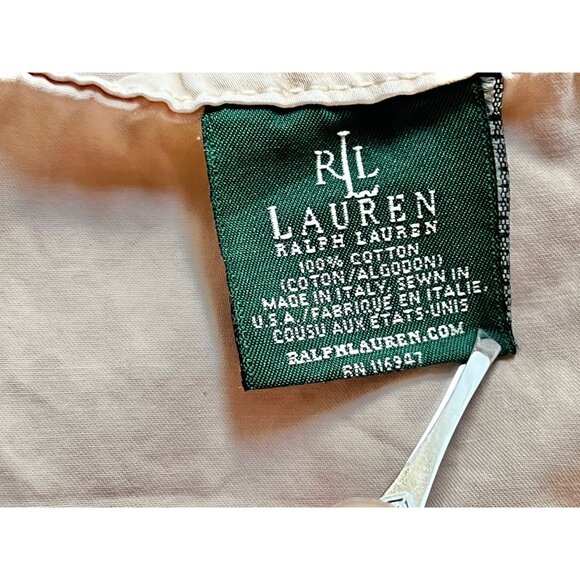 Lauren Ralph Lauren King Size Pale Pink Damask Flat Sheet Cotton Hard to Find - Picture 5 of 6